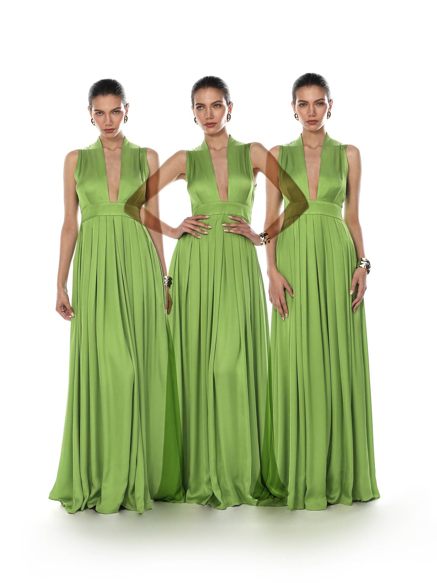 Alexia’s Sleeveless Apple Green Viscose