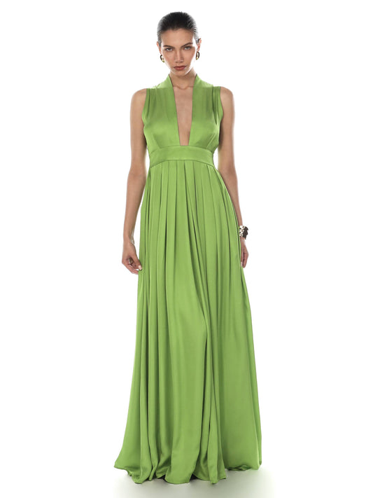 Alexia’s Sleeveless Apple Green Viscose