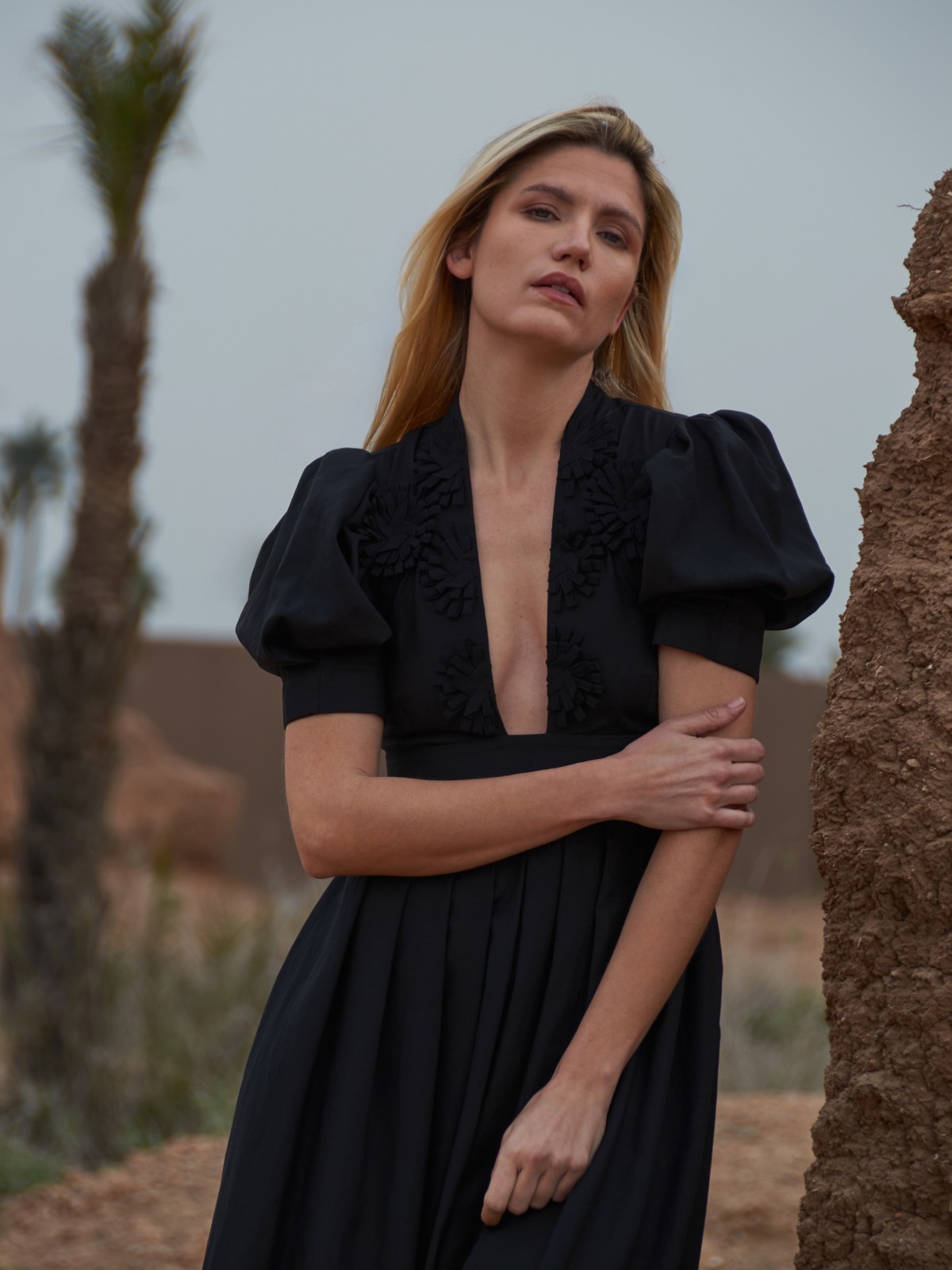 Alexia Flowers Black Dress