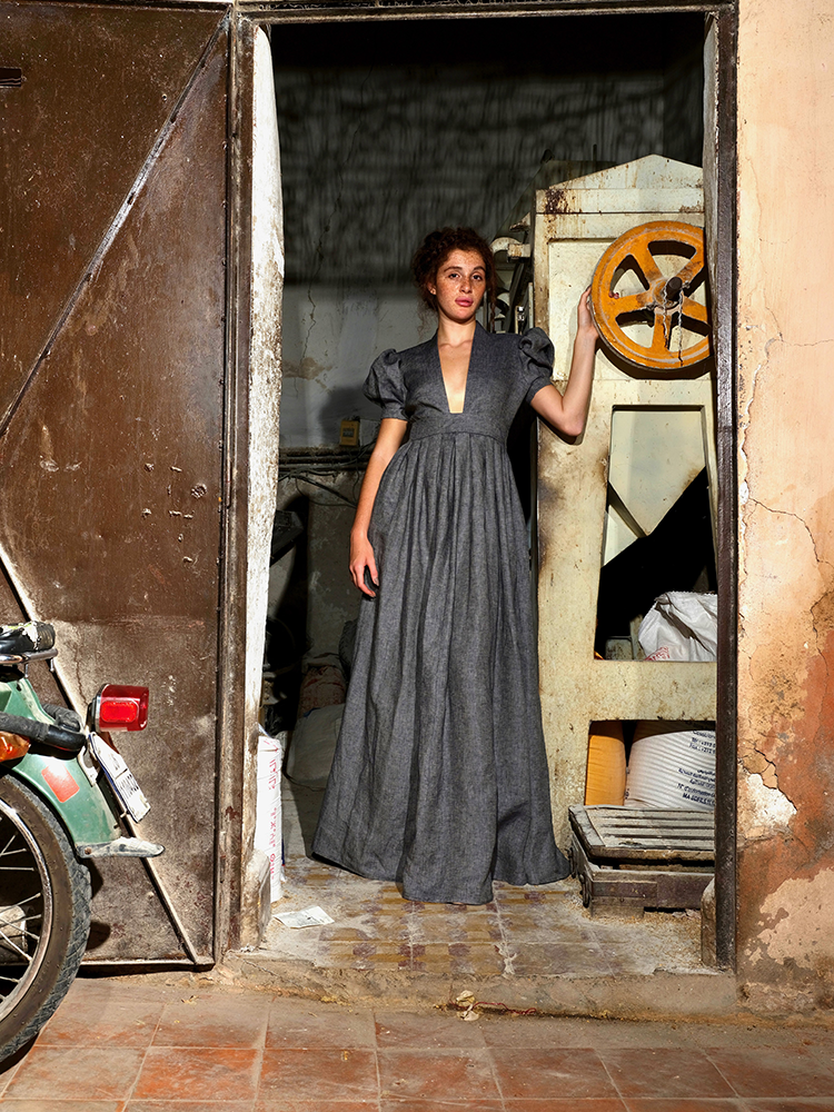 Alexia’s Dress Linen Grey