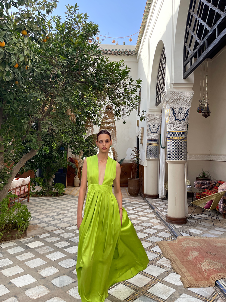Alexia’s Dress Viscose Sleeveless Lime Green