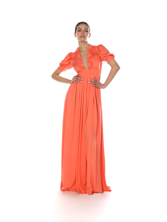 Alexia’s Flower Salmon Cotton