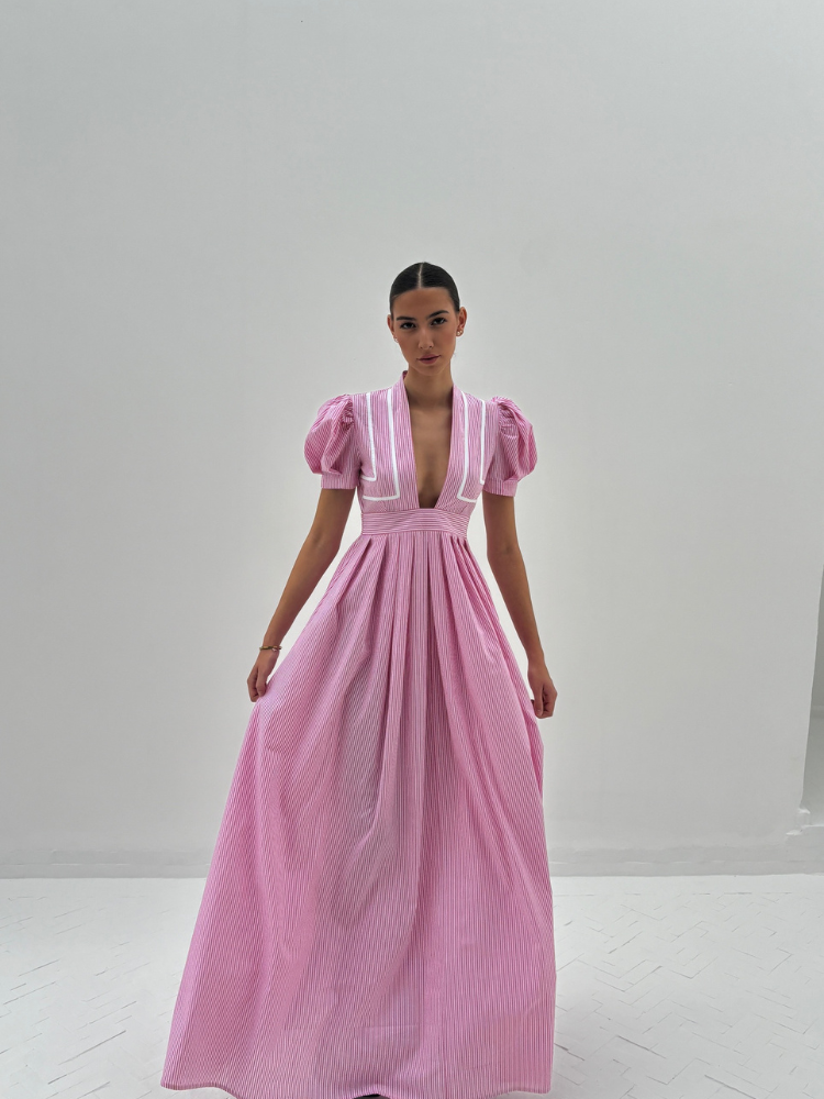 alexia maxi dress pink Women's Alexia Sheath Flower Applique Taffeta Maxi Dress XXS/XS/S/M/L/XL/XXL/3XL/Customize Light Pink MEAN BLVD Light Pink / XS