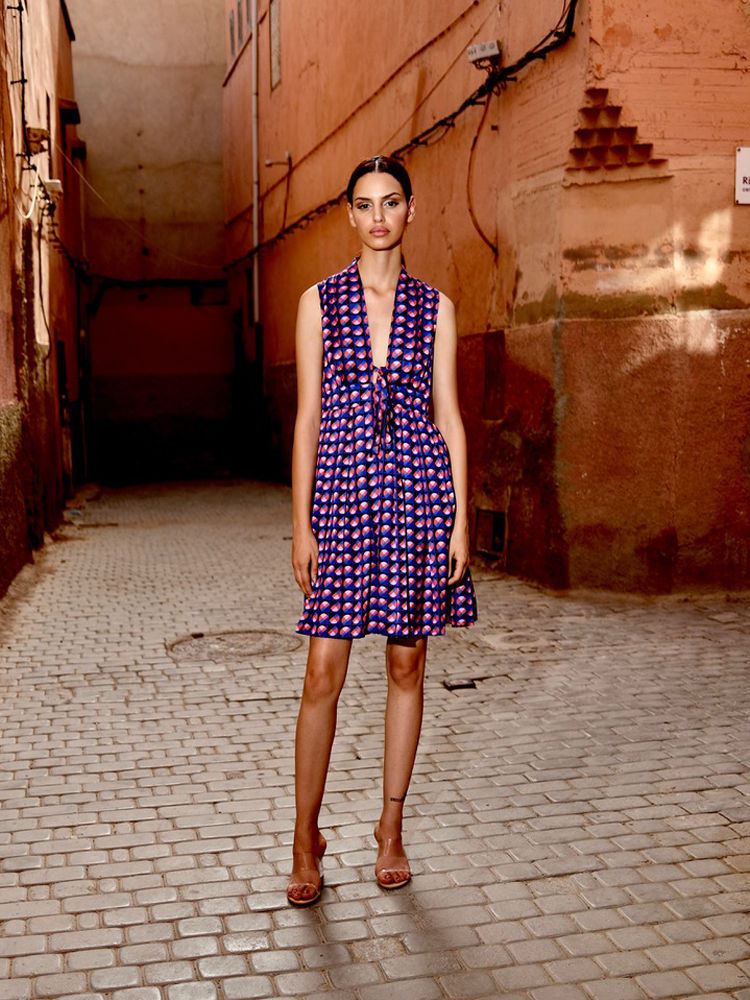 Alexia’s Short Dress Cotton - Monochrome