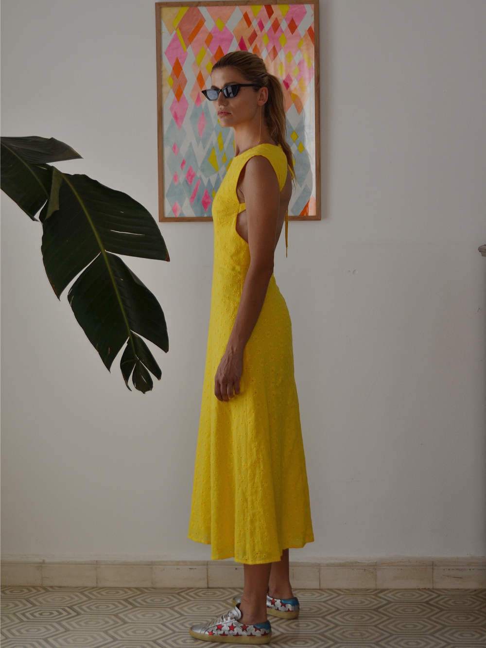 Yasmine Cotton Midi Dress