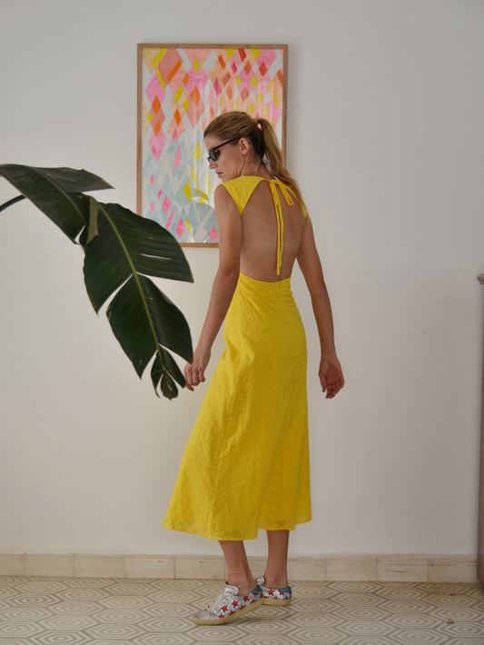 Yasmine Cotton Midi Dress