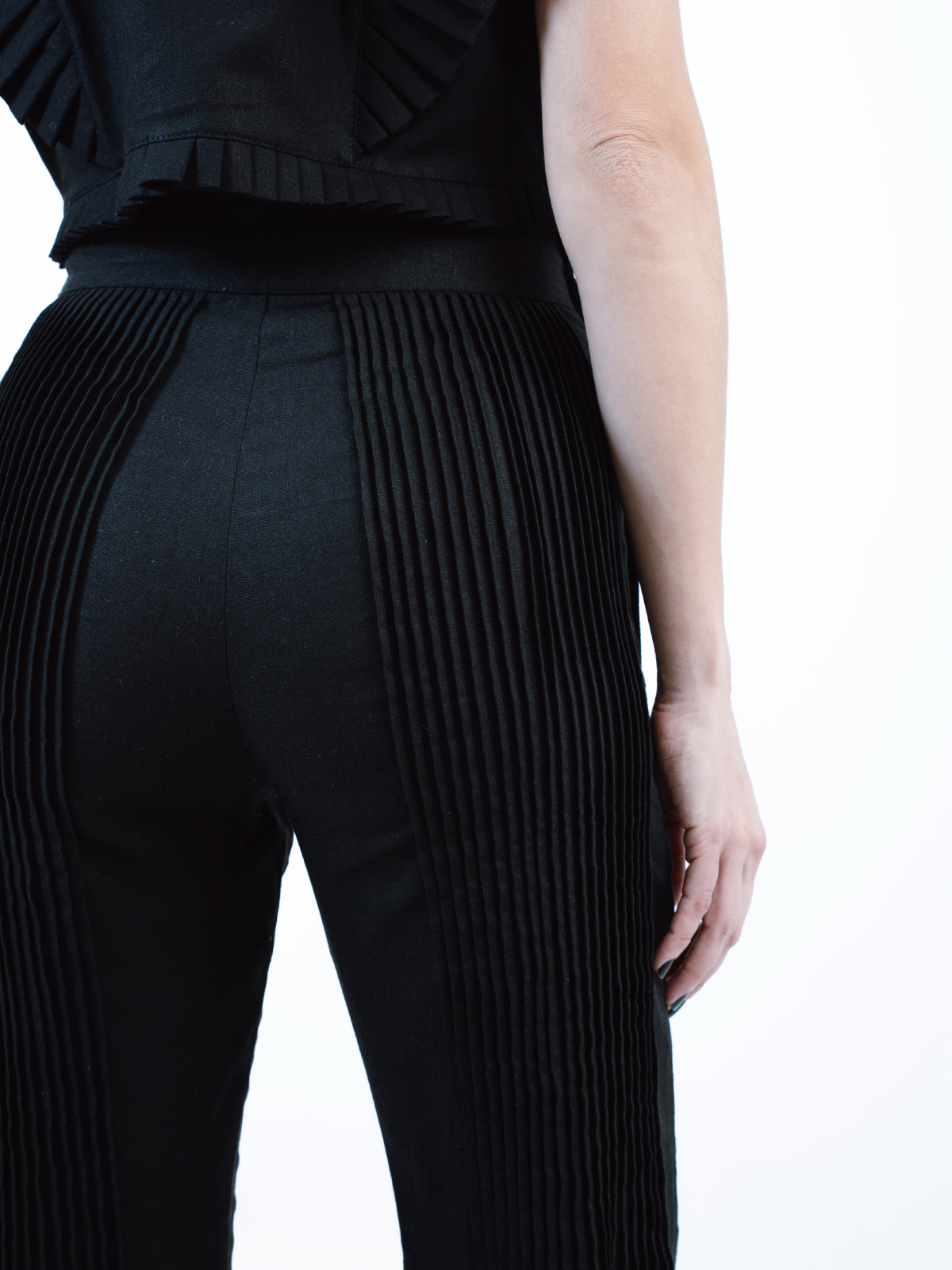 Dina’s Pants Black Linen