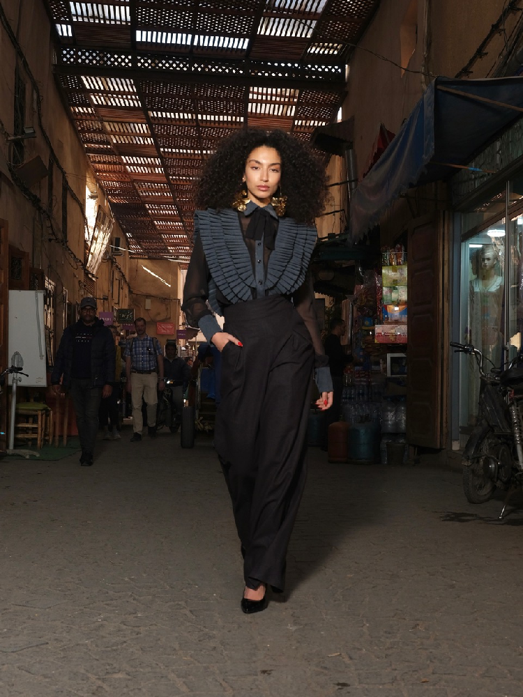 Samira Pants Black Linen