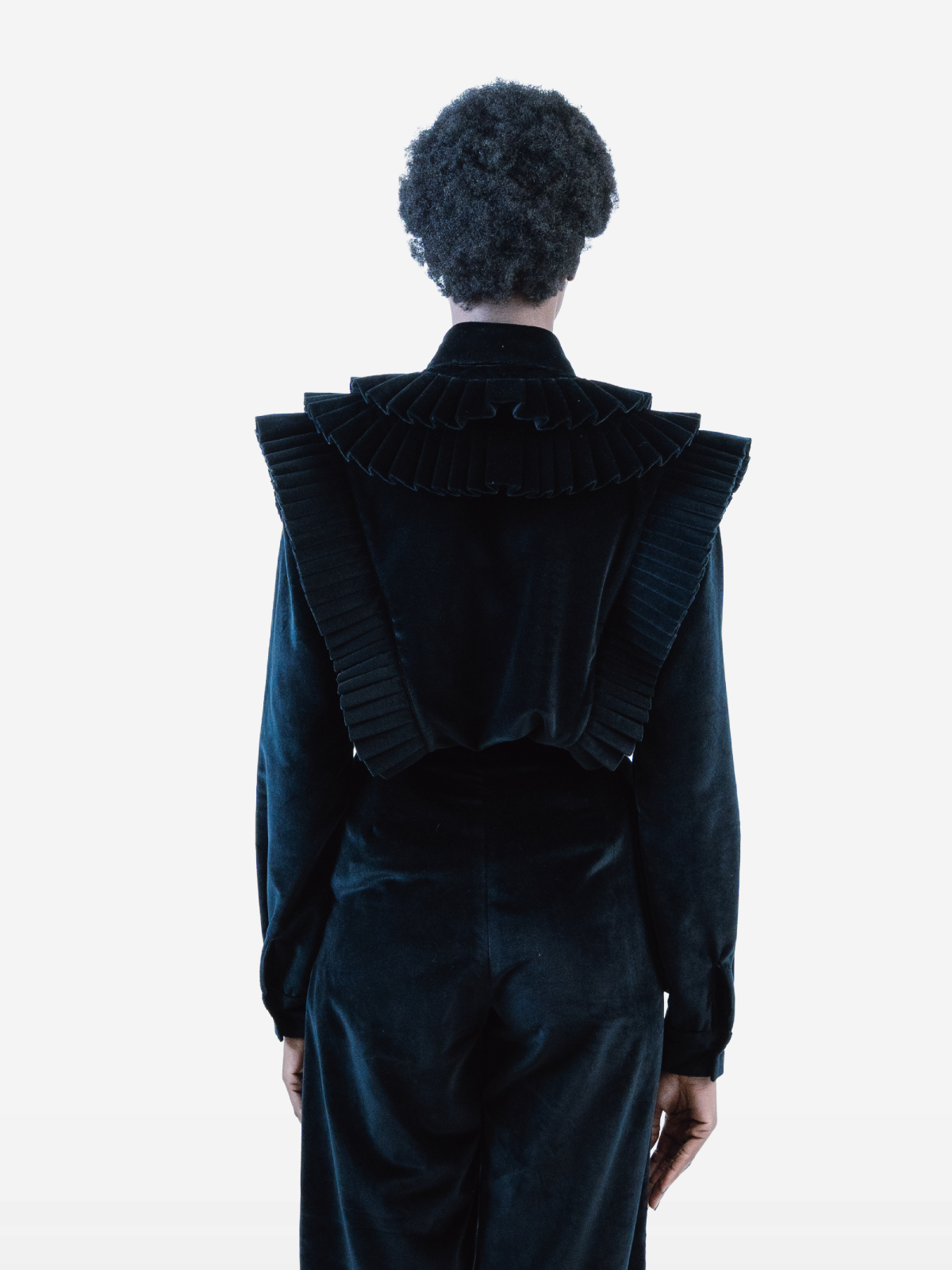 Karima Shirt Velvet Black