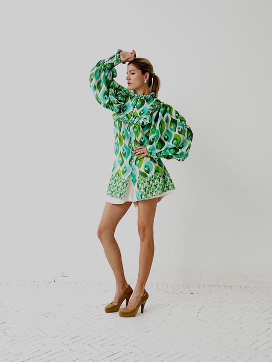 Matteo’s Oversized in Green & Turquoise