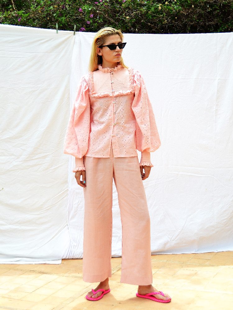 Matteo’s Shirt Cotton Pale Pink