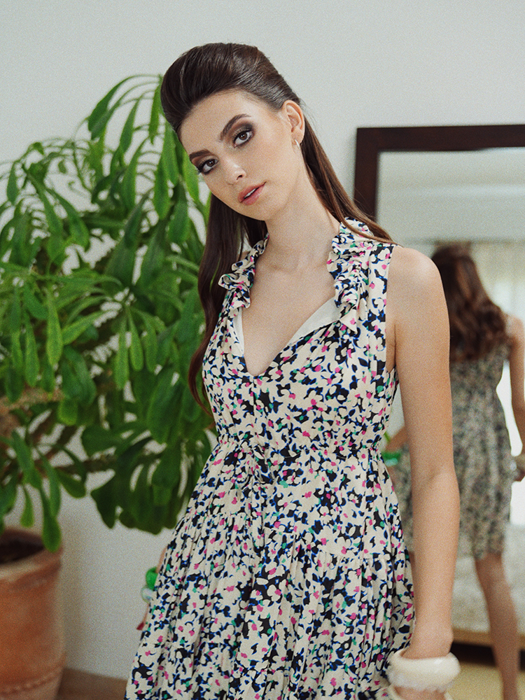 Meriem’s Dress Flower Print