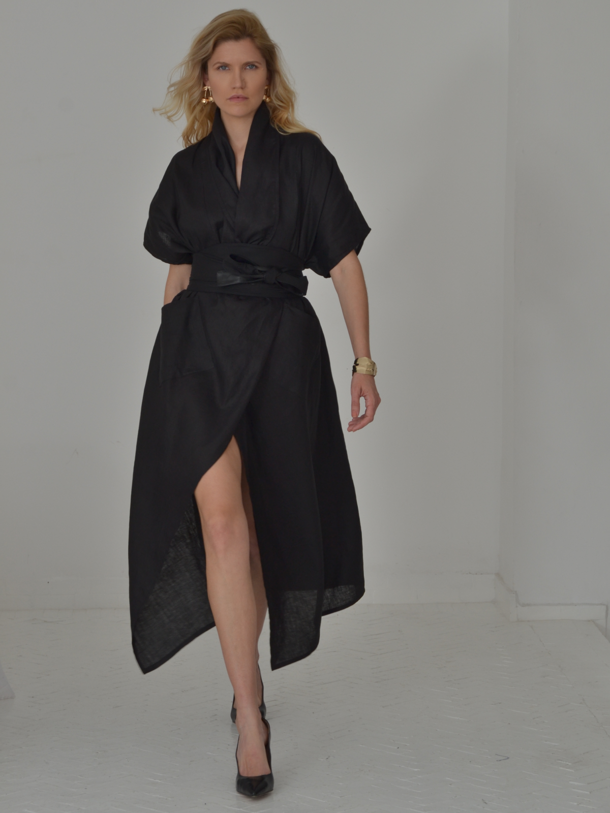Nadia Kimono Black Dress Hanout Boutique Nadia Kimono Black Dress Hanout Boutique
