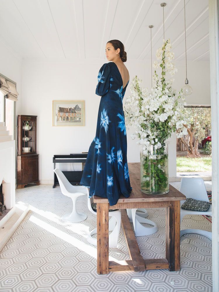 Dalila’s Silk Dress - Blue