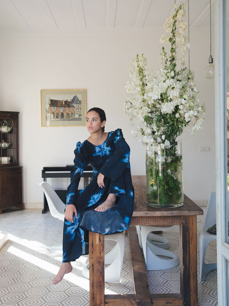 Dalila’s Silk Dress - Blue