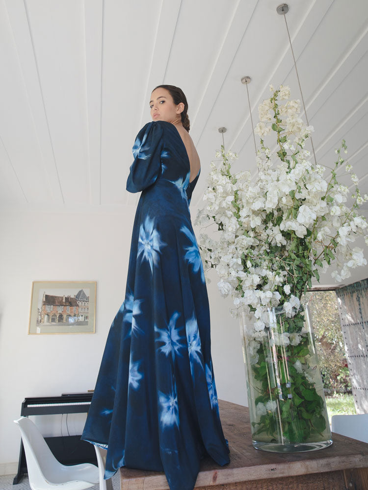 Dalila’s Silk Dress - Blue