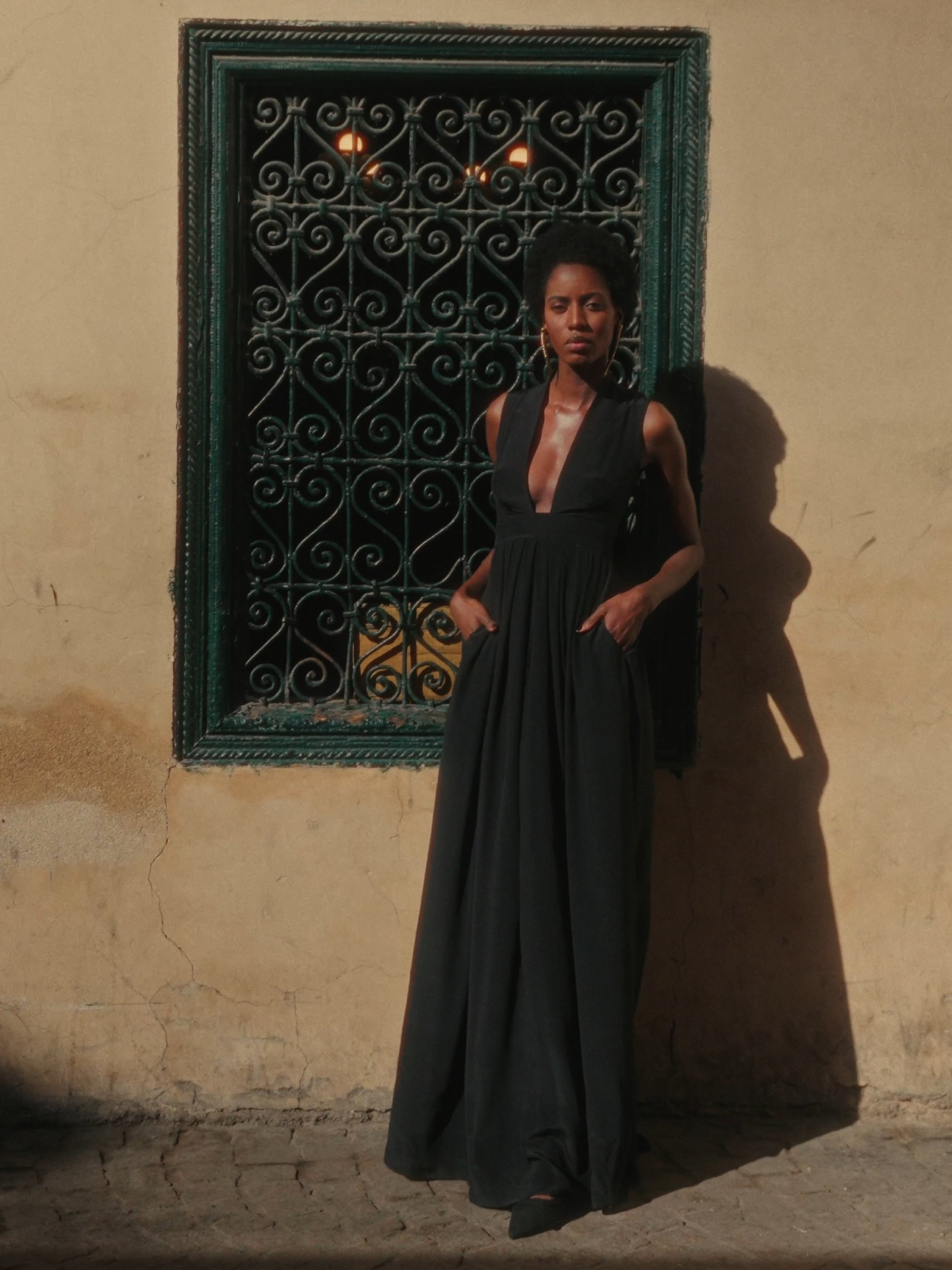 Alexia’s Silk Sleeveless Dress Black