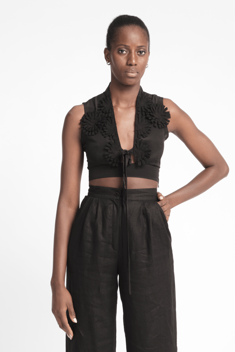 Alexia Flowers Silk Top