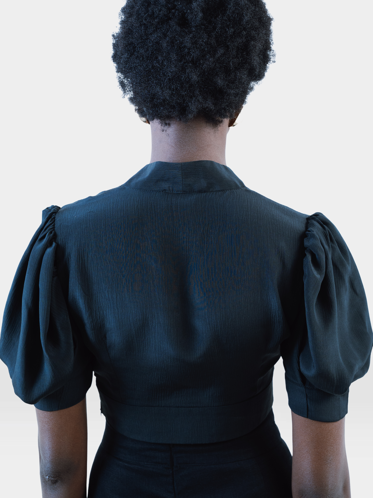 Alexia’s Silk Crop Top Black