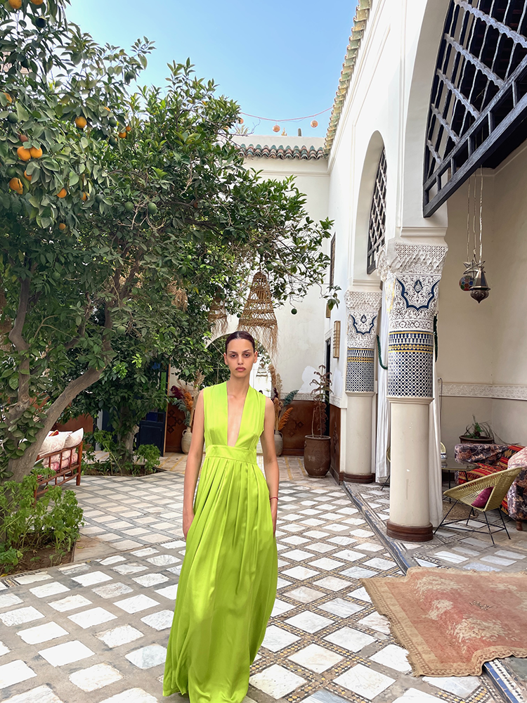 Alexia’s Dress Viscose Sleeveless Lime Green