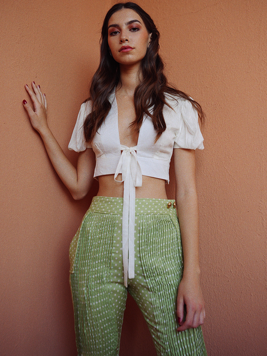 Alexia’s Top Linen White