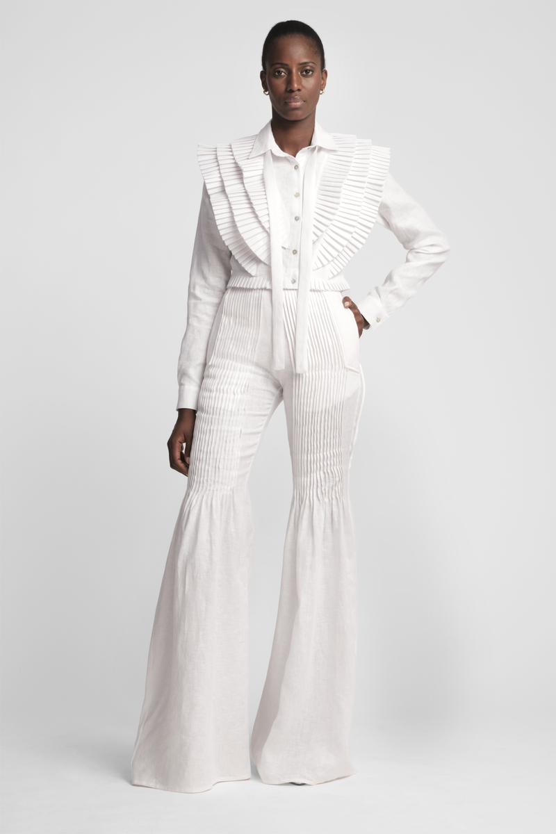 Karima Cropped Long Sleeve Shirt