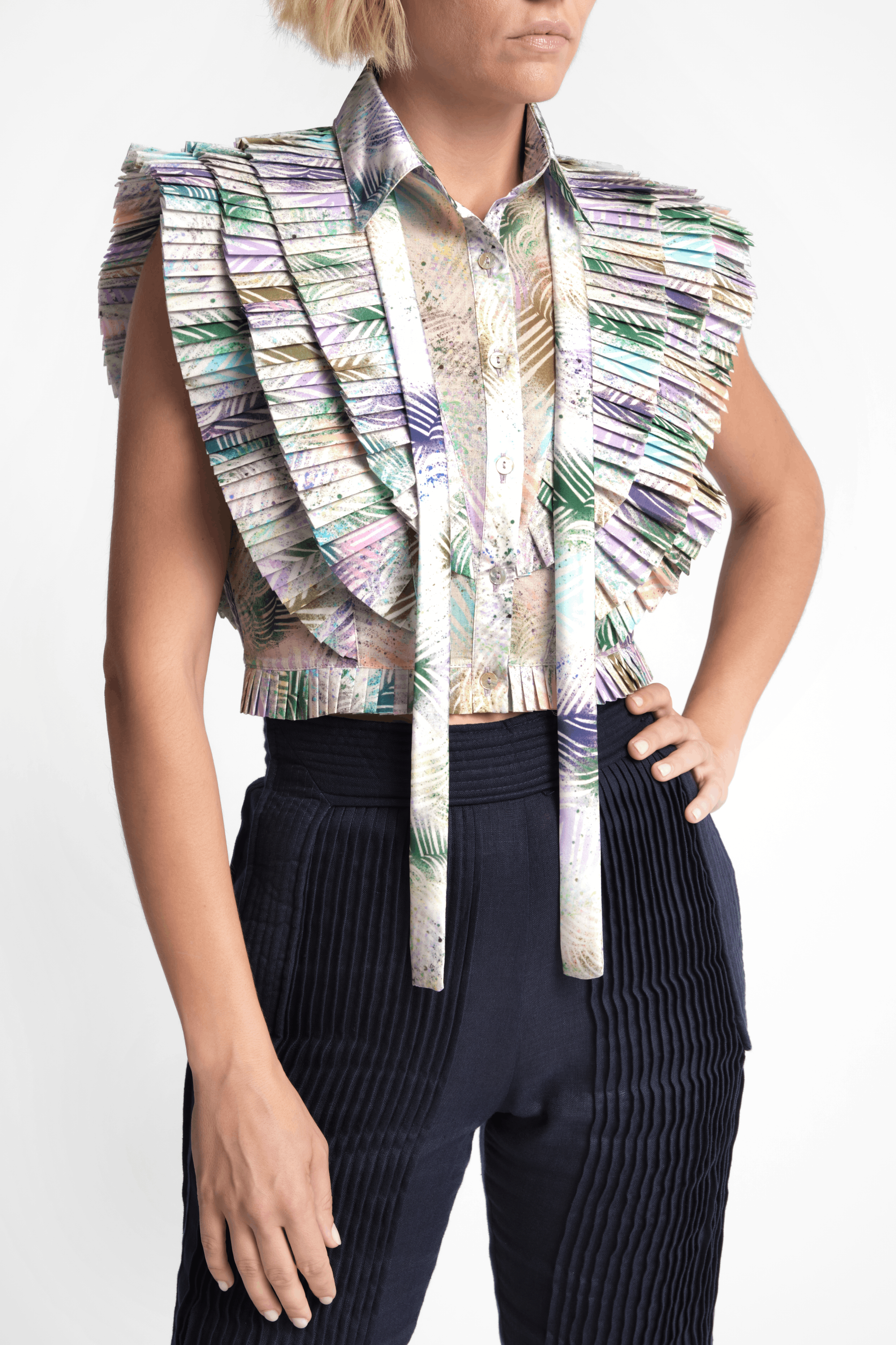 Karima Mirage Cropped Shirt-thumbmail-3