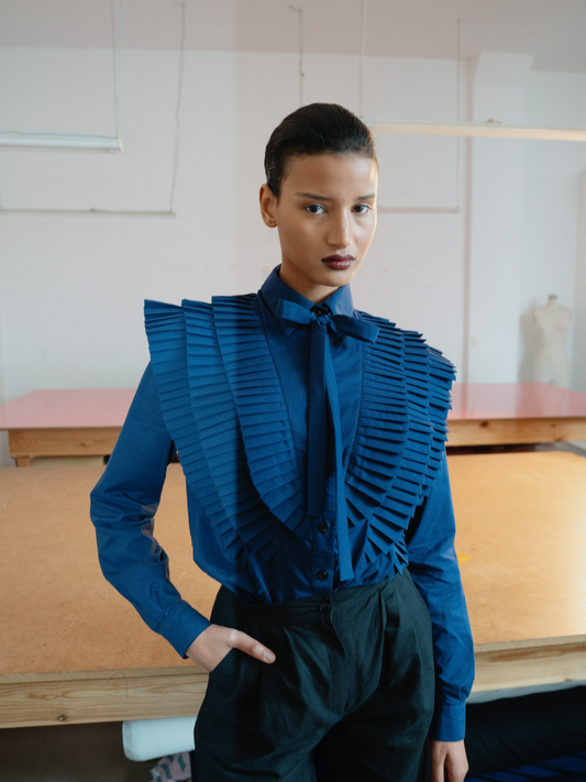 Karima Shirt Navy Blue