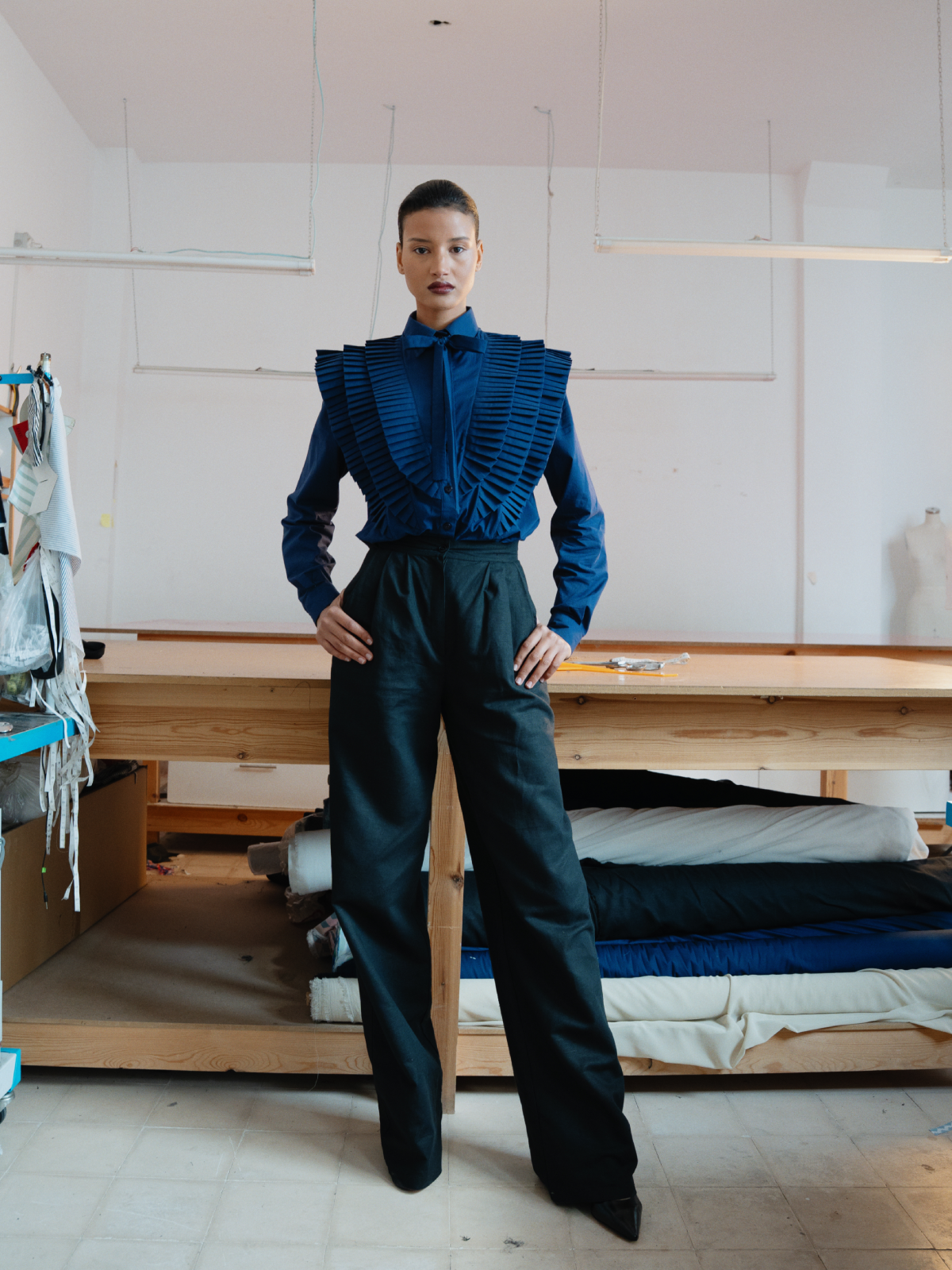 Karima Shirt Navy Blue