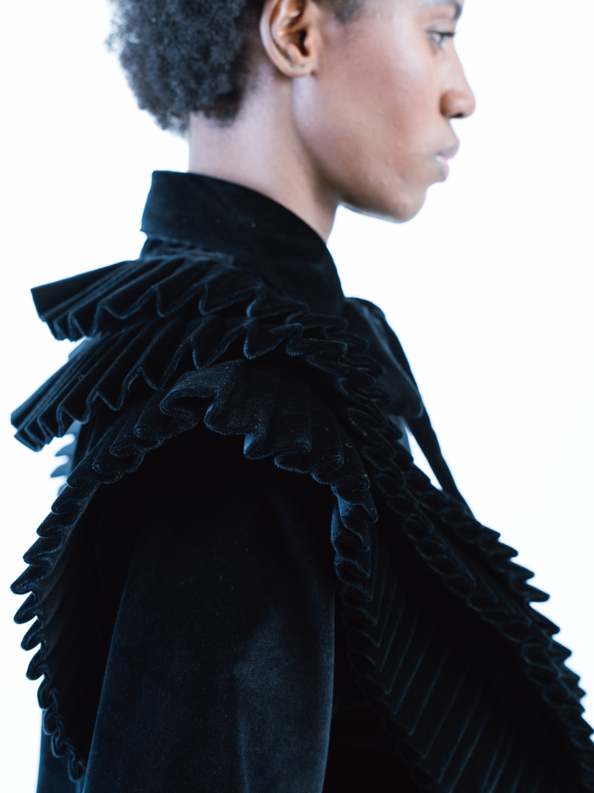 Karima Shirt Velvet Black