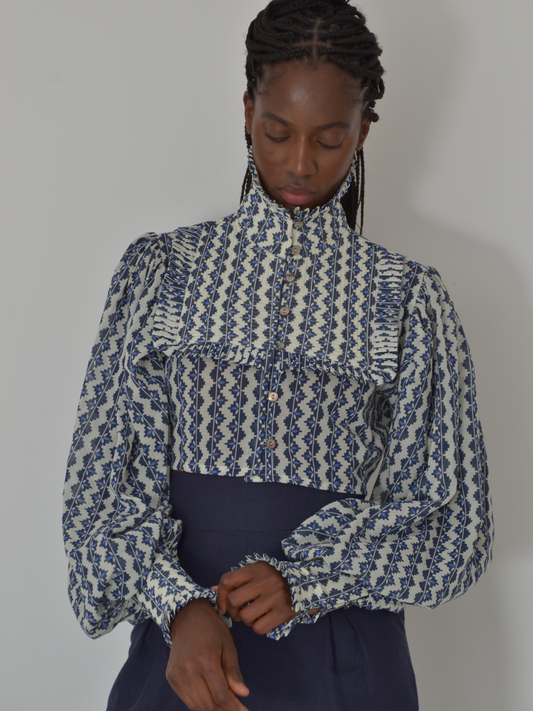 Matteo Atlas Cropped Shirt