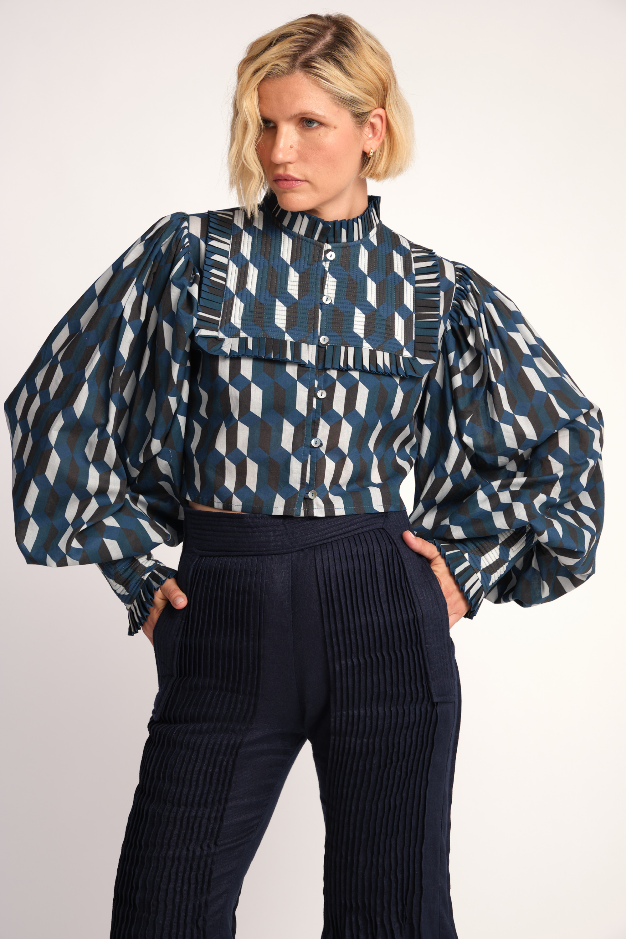Matteo Cropped Amizmiz Shirt-thumbmail-3