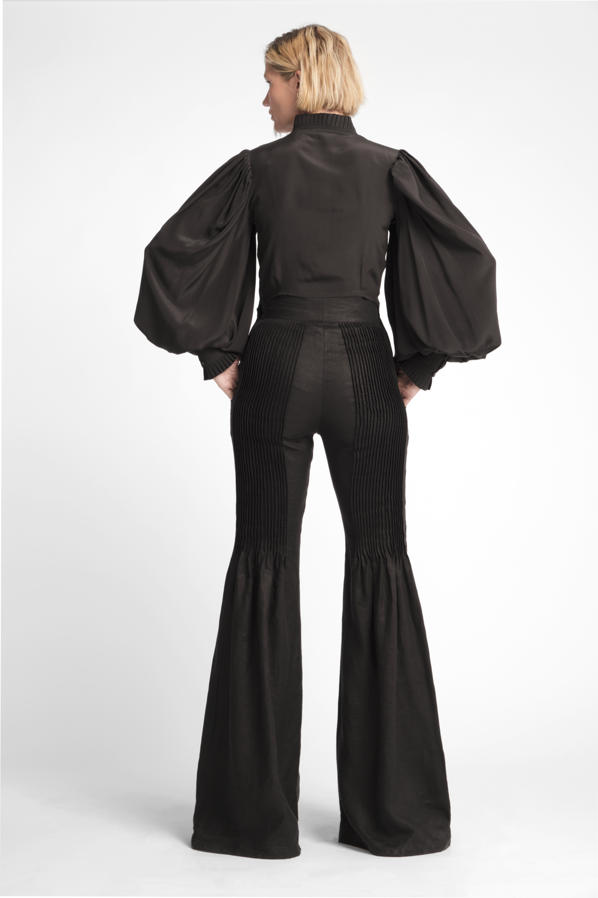 Matteo Silk Cropped Shirt-thumbmail-4