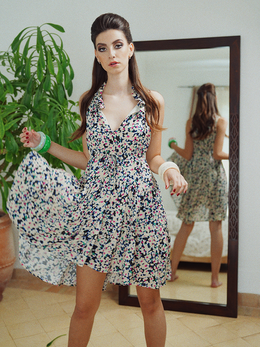 Meriem’s Dress Flower Print