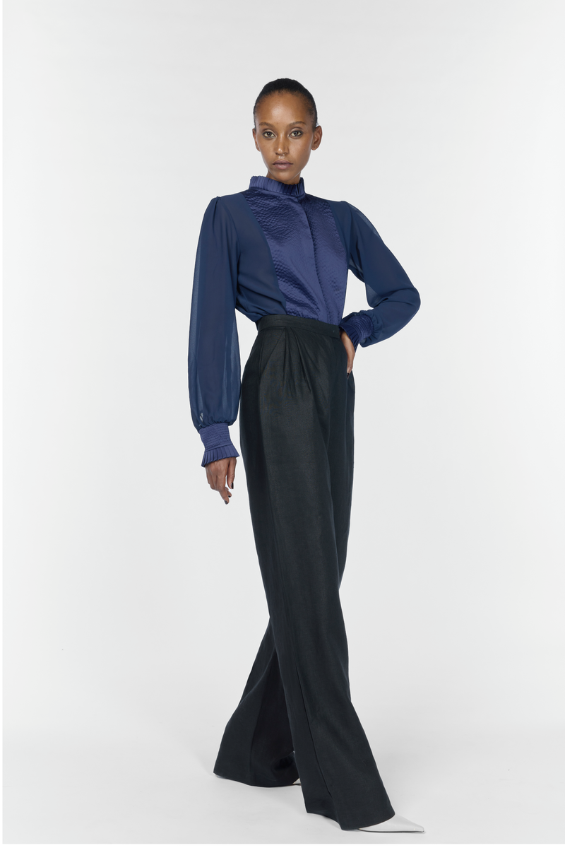 Mina Sateen and Mousseline Shirt