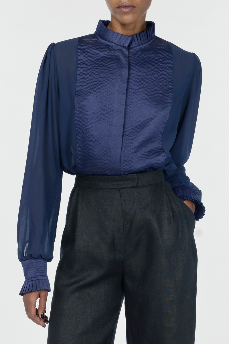Mina Sateen and Mousseline Shirt
