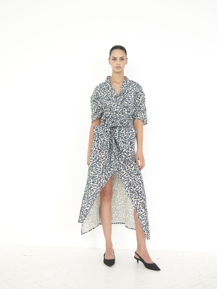 Nadia’s Kimono Cotton leopard print