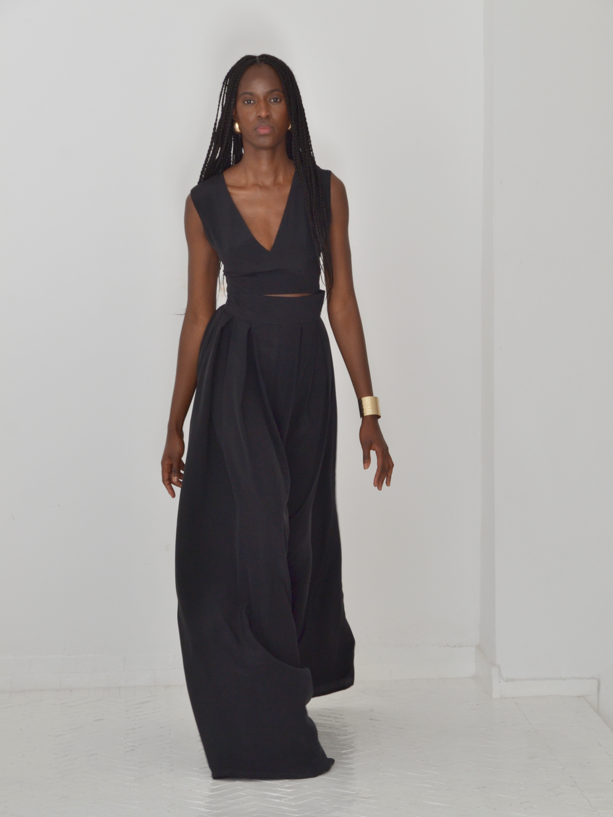 Stella Silk Black Top