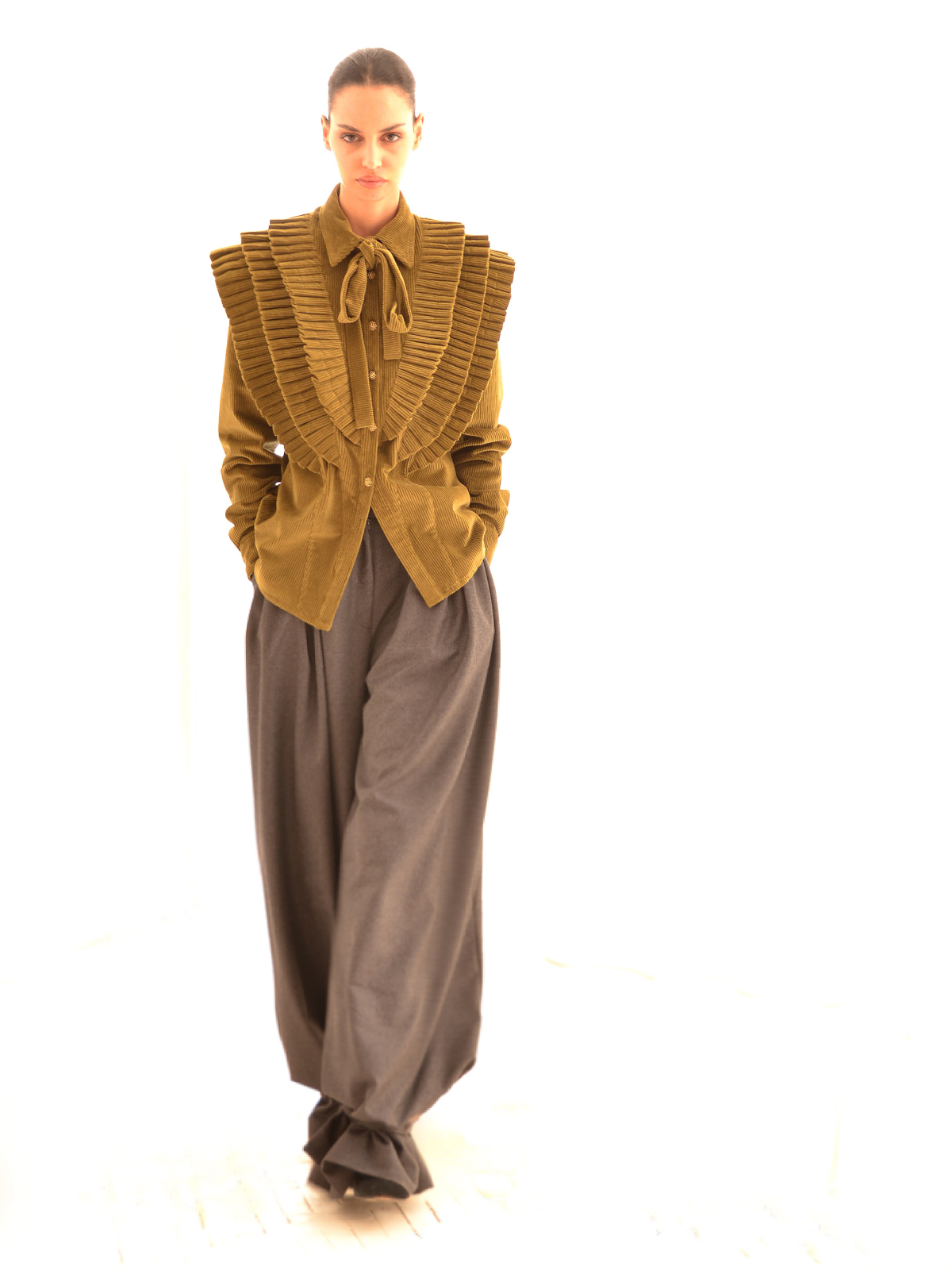 Karima  Khaki Corduroy