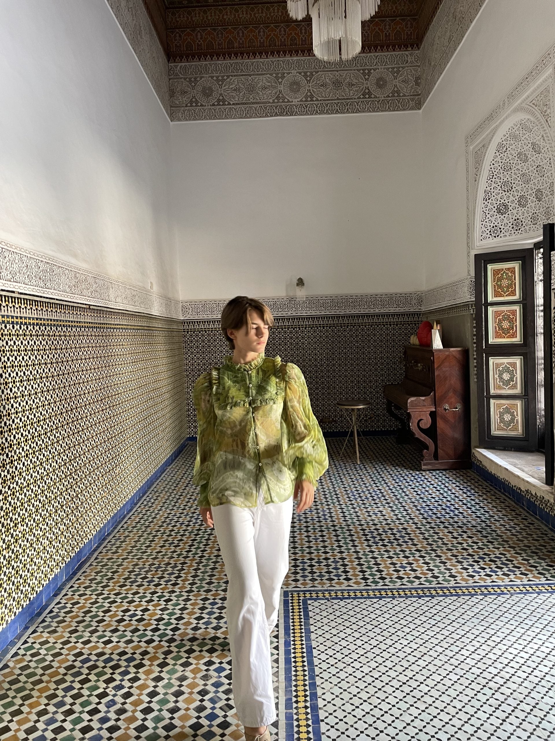 Silk chiffon shirt