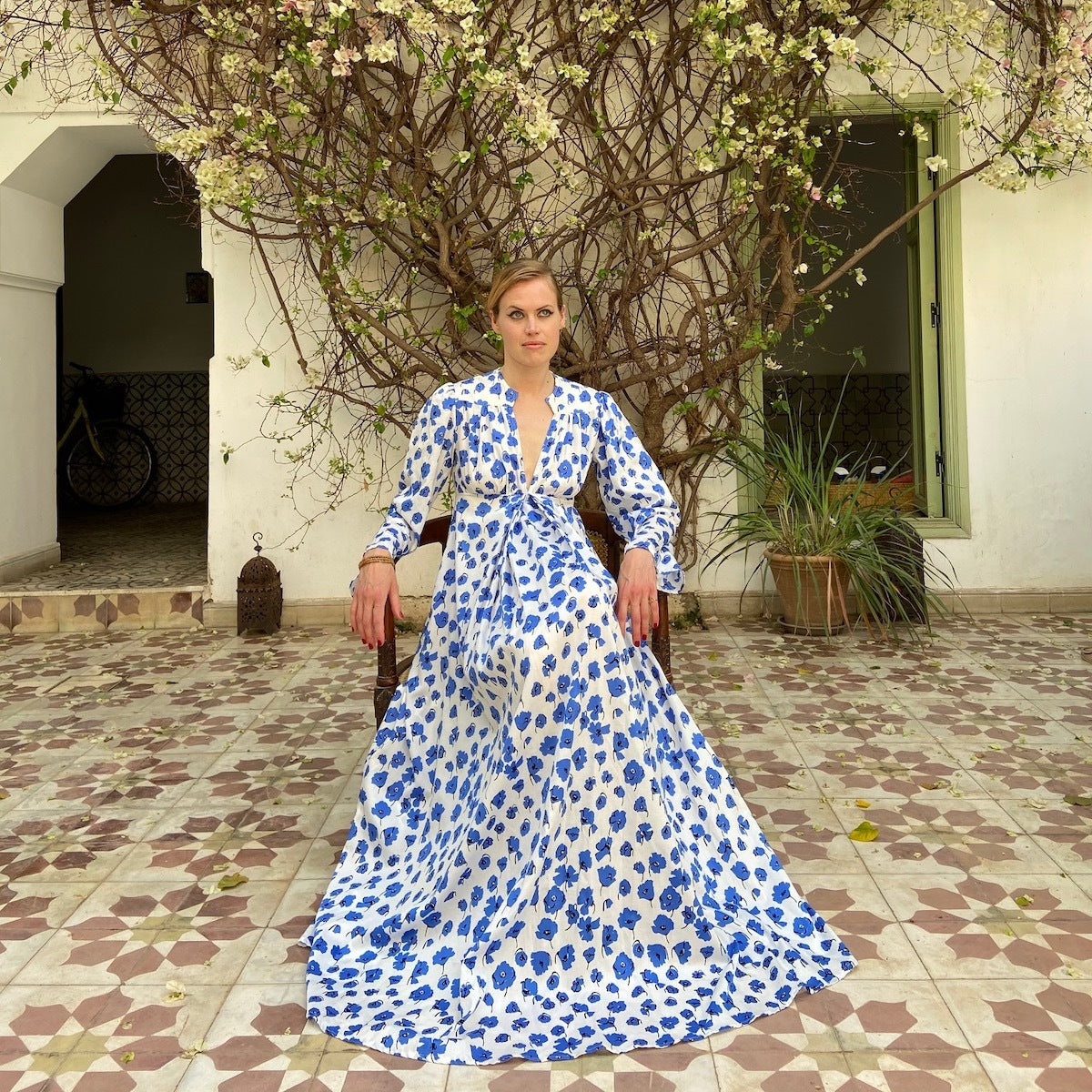 Blue Flower Dress