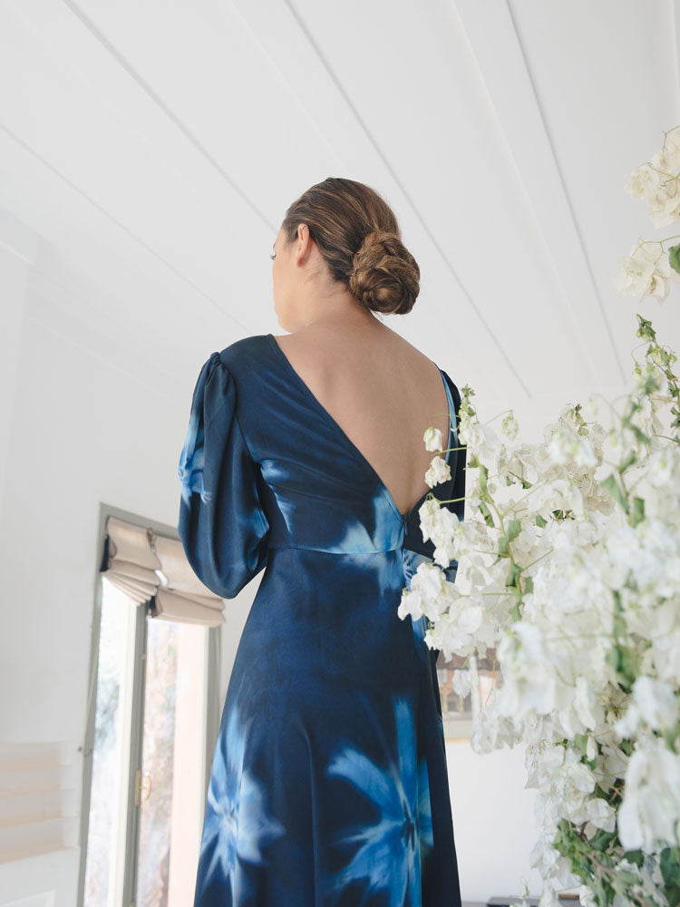 Dalila’s Silk Dress - Blue
