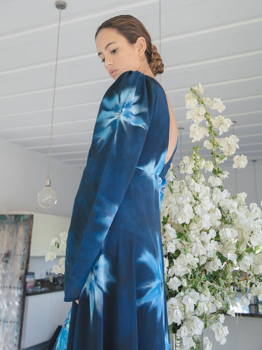 Dalila’s Silk Dress - Blue