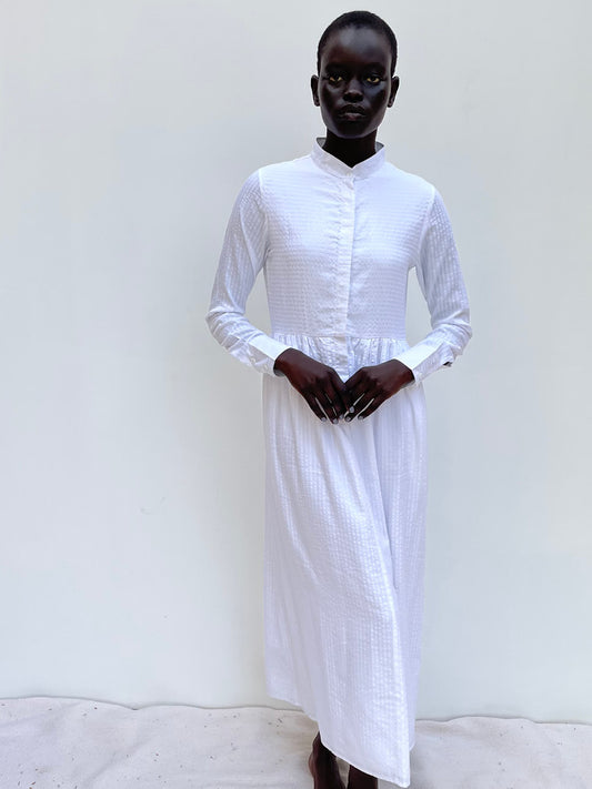 Delphine Dress Cotton - White