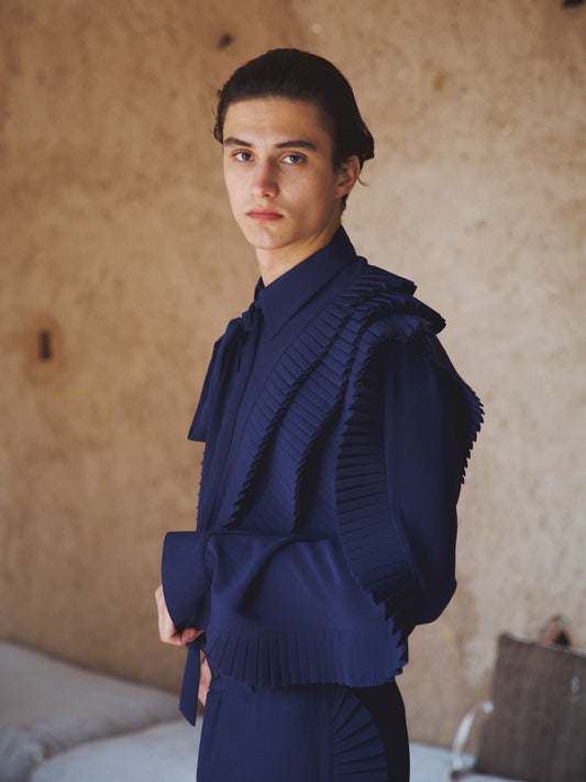 Karima’s shirt blue navy
