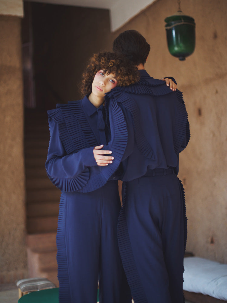 Karima’s shirt blue navy