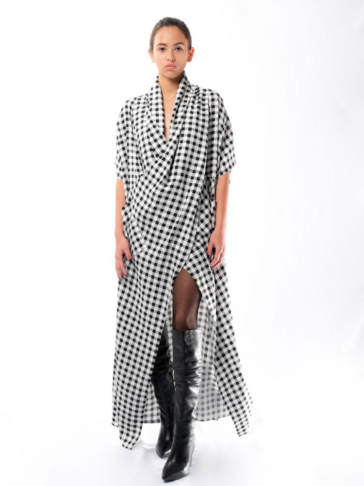 Nadia’s Dress Kimono - Black & White