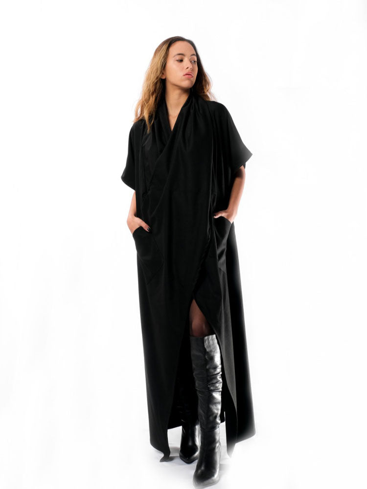 Nadia’s Dress Kimono Cotton - Black